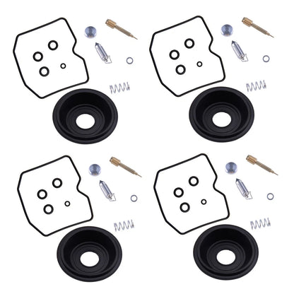 Carburetor Rebuild Kit Set of 4 w/ Vacuum Diaphragms for Suzuki GSF600S (1996-2003)