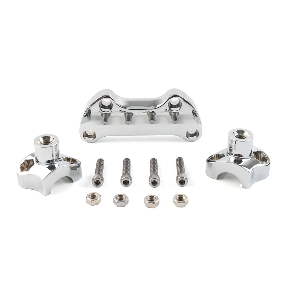 1.7" Handlebar Risers for Harley Dyna, Street Bob, Softail, Sportster (2006-2023)