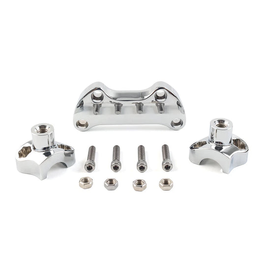 1.7" Handlebar Risers for Harley Dyna, Street Bob, Softail, Sportster (2006-2023)