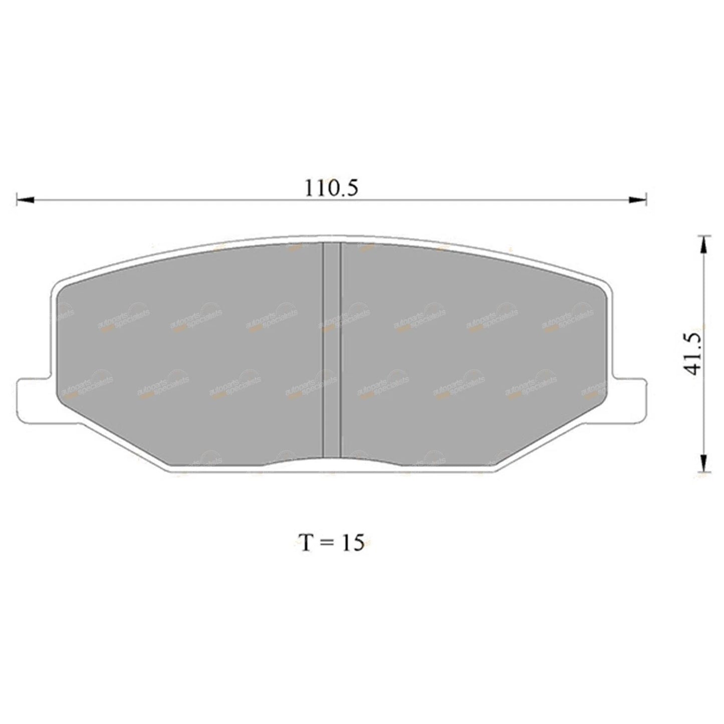 Brake Pad Set for Suzuki Sierra SJ40 SJ40T SJ50 SJ51T SJ70 SJ80 (1981-1998)