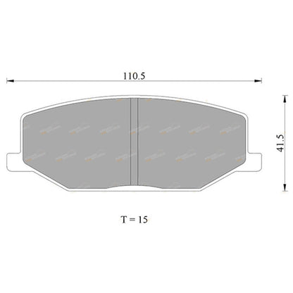 Brake Pad Set for Suzuki Sierra SJ40 SJ40T SJ50 SJ51T SJ70 SJ80 (1981-1998)