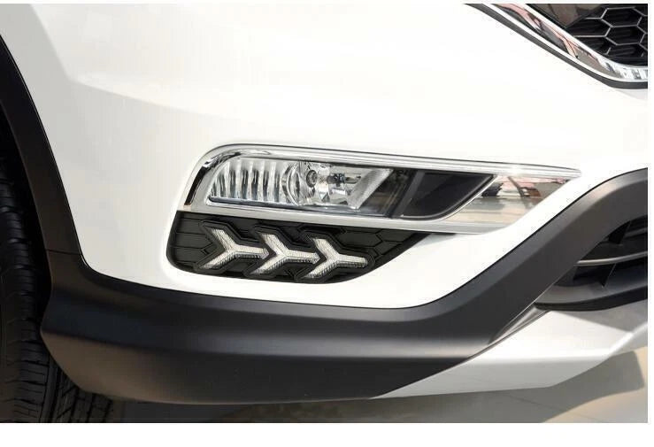 LED DRL Fog Light Lamps 2 x For Honda CR-V 2015-2016