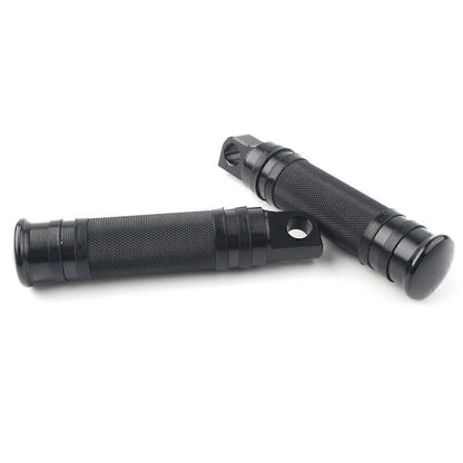 Aluminum Male Mount Footpeg Pegs for Harley Davidson  -  Black
