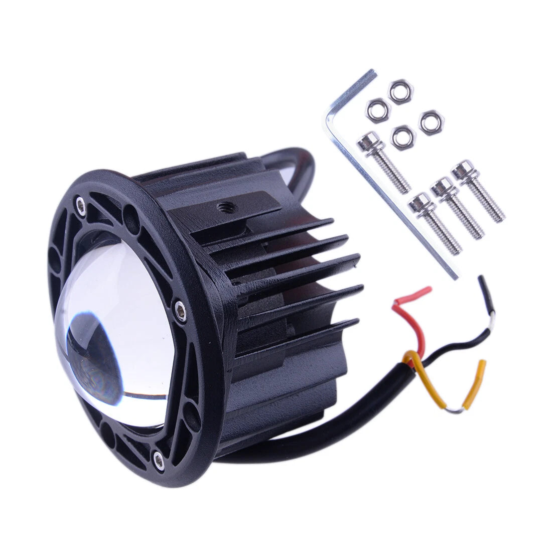 3" Flush Mount Round LED Work Light Pods for SUV ATV Offroad
