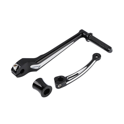 Black CNC Shifter Lever Set for Harley Street Glide, Softail (1986-2023)