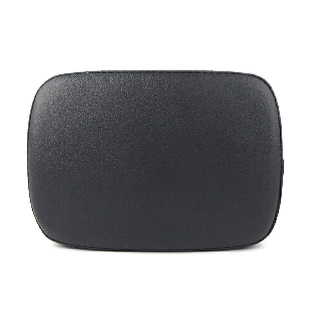 Rear Passenger Pillion Pad Seat with 6 Suction Cups for Harley Bobber Chopper