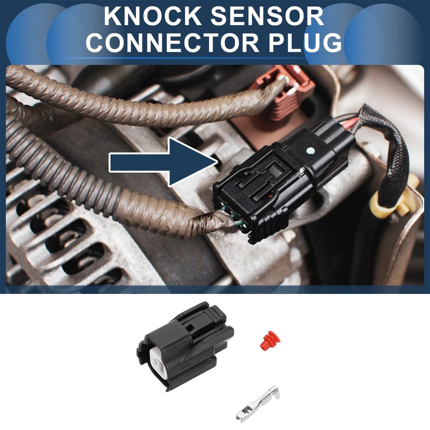 Pin Knock Sensor Connector Plug for Honda K20 (2001-2006)