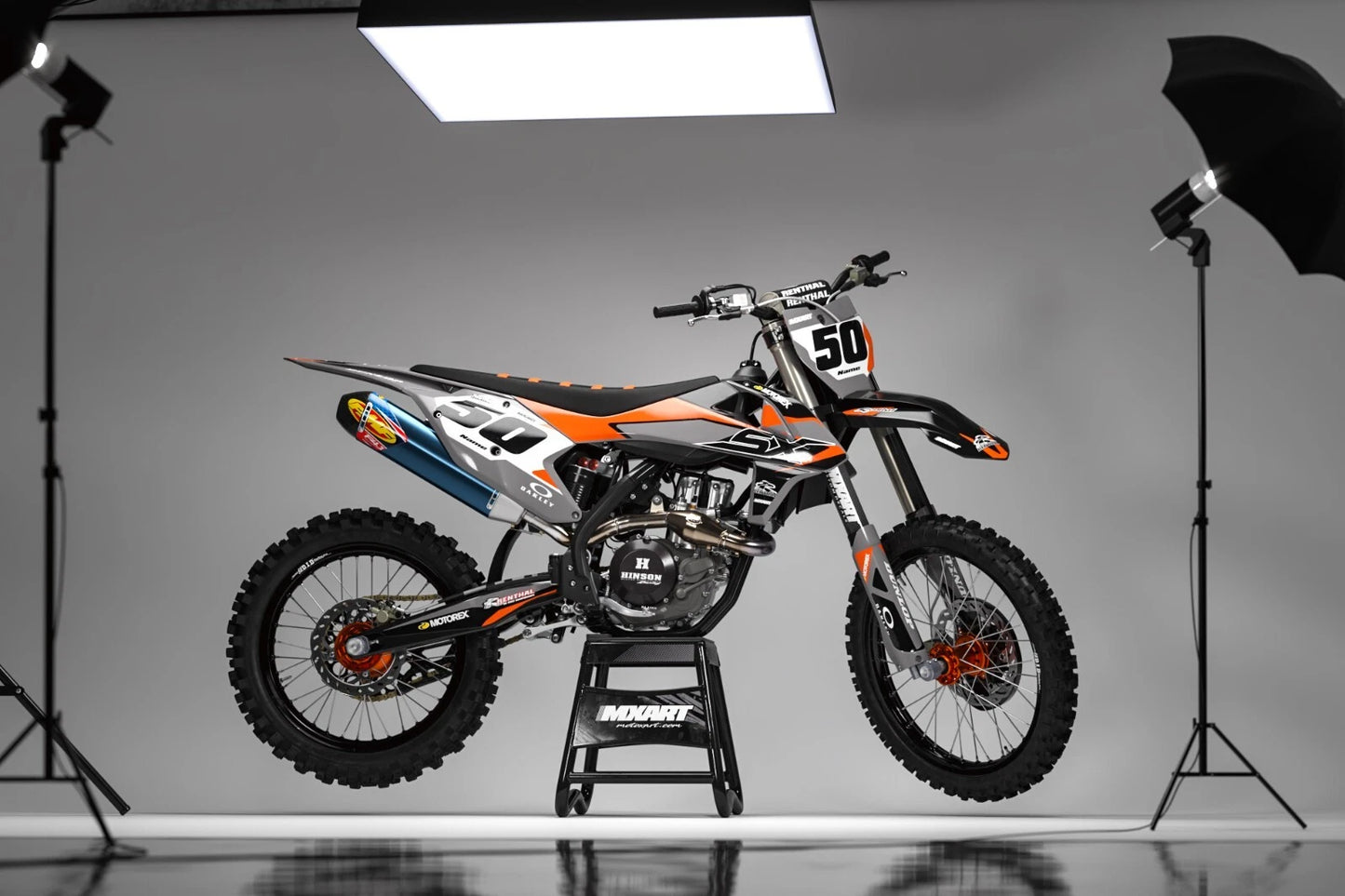 Custom Decal Kit TITAN Style Stickers for KTM 50 (2002-2008)
