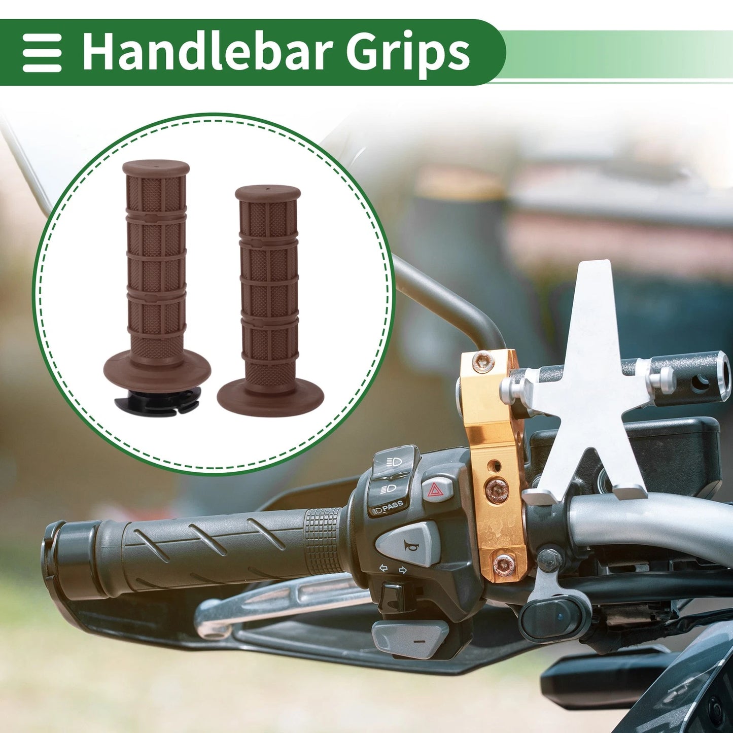 Hand Grips / 7/8 22mm / Motorcycle Hand Grips for Make Model