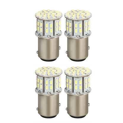 1157 BAY15D 4pcs 50SMD LED Tail Stop Light Bulbs 6000K Pure White for Vehicles