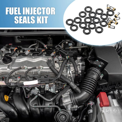 8 Set Fuel Injector O-Rings Seals with Micro Filters for Dodge Ram 1500