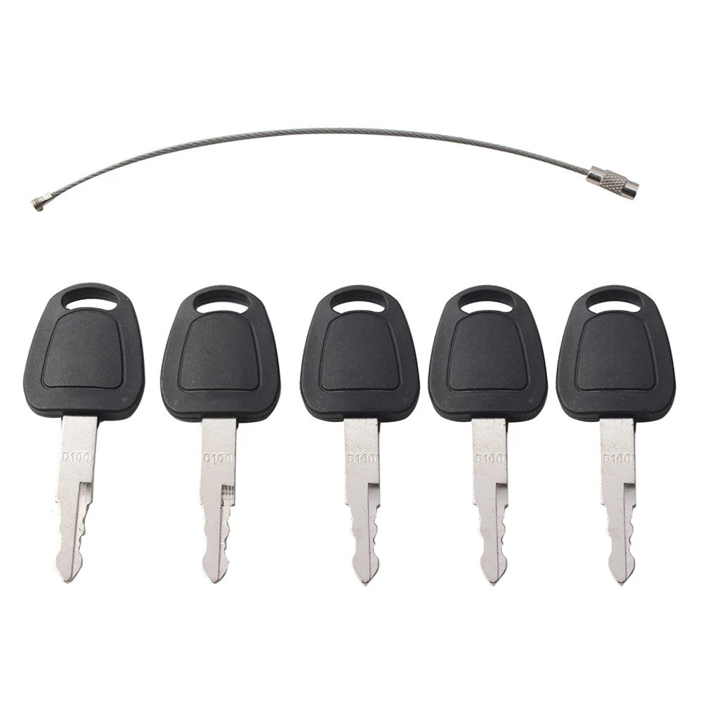 5x Keys for Daewoo Doosan Excavator Models Heavy Equipment