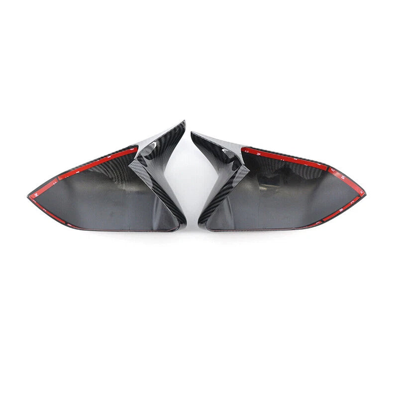 Carbon Style Rearview Side Mirror Cover Caps for Ford Mustang (2015-2021)