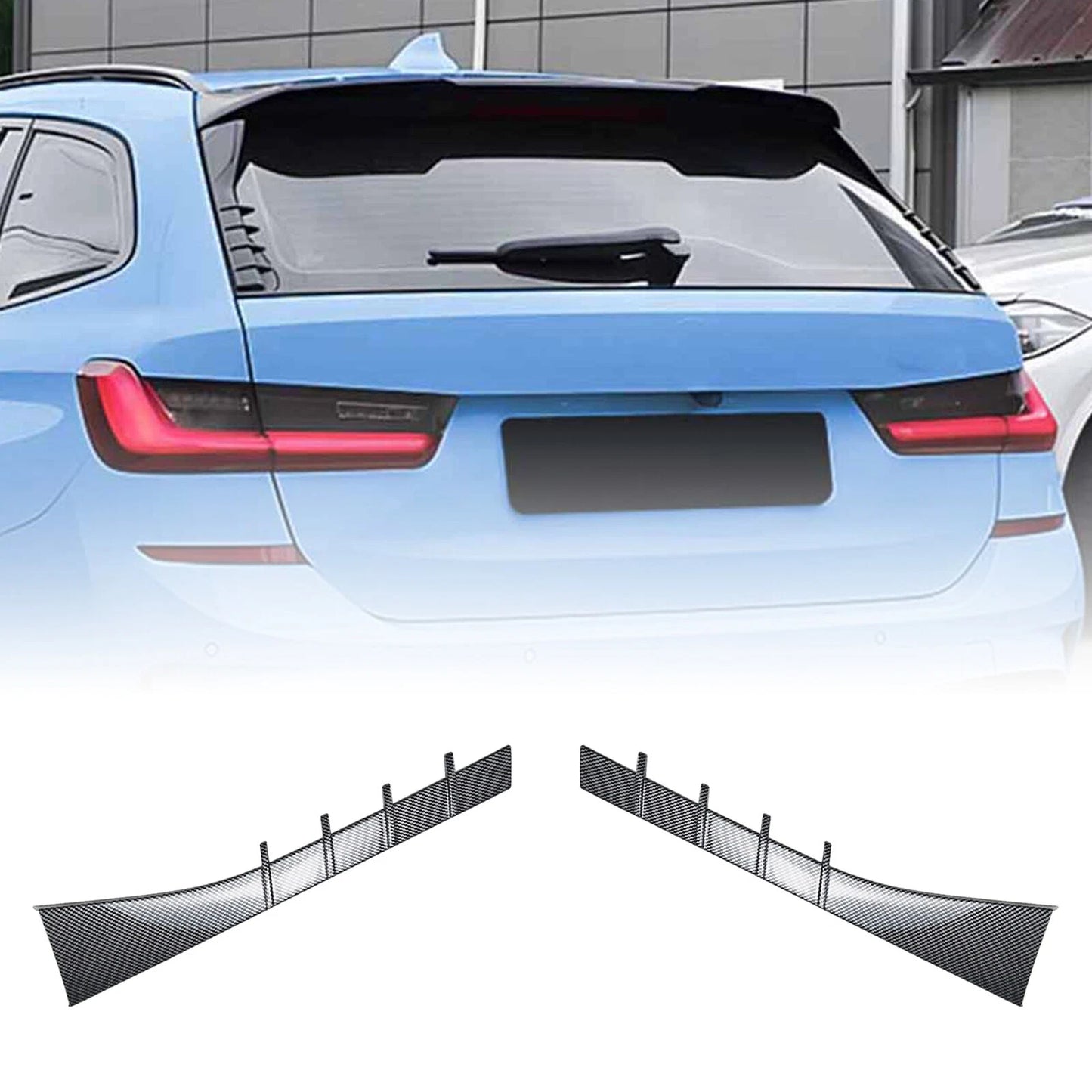 Rear Window Spoiler Lip for BMW 3 Series G21 (2019-2024) Carbon Fiber Look