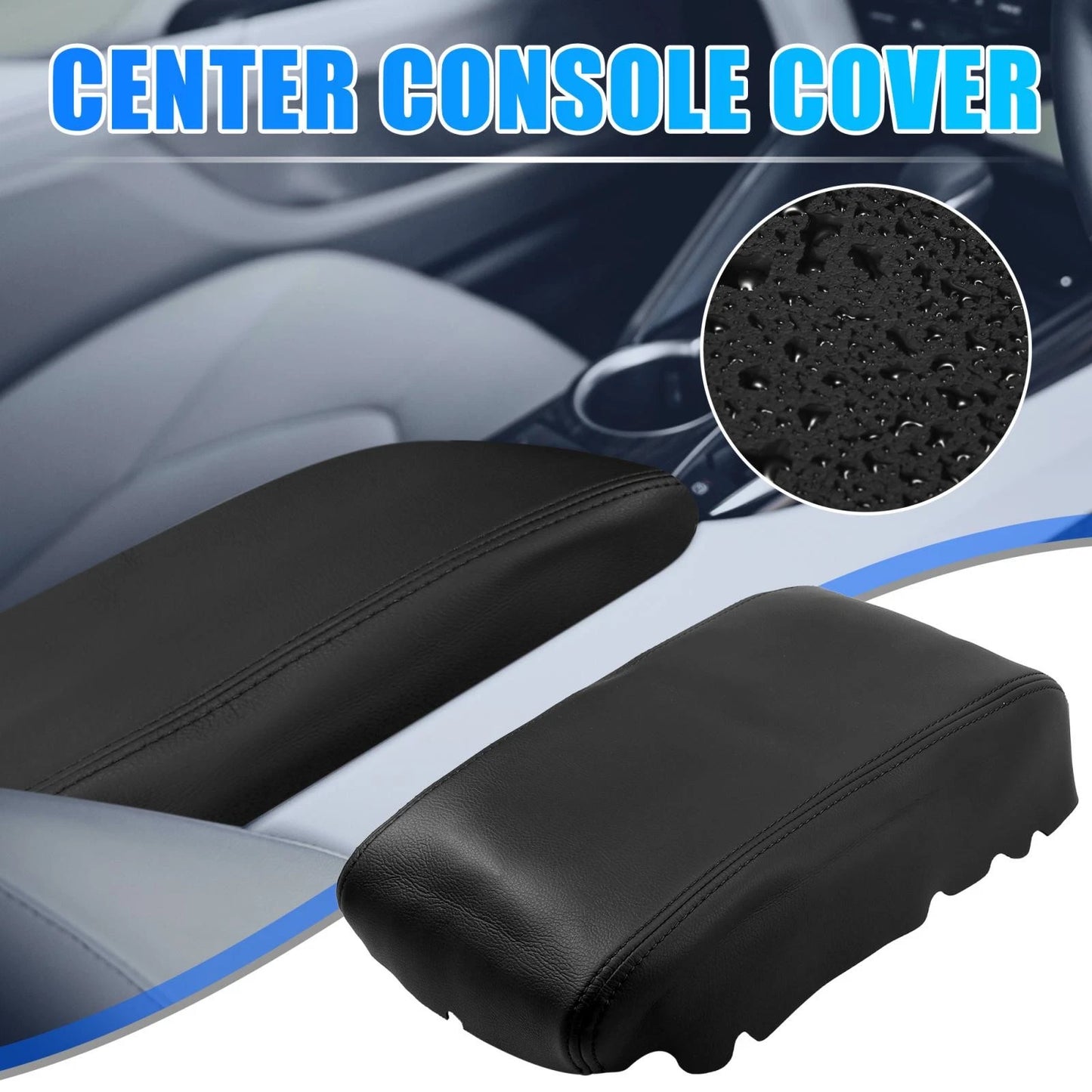 Center Console Lid Armrest Cover for Toyota Camry (2006-2011) Black