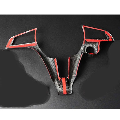 Carbon Fiber Steering Wheel Cover Trim for Alfa Romeo Giulia 2017-2019