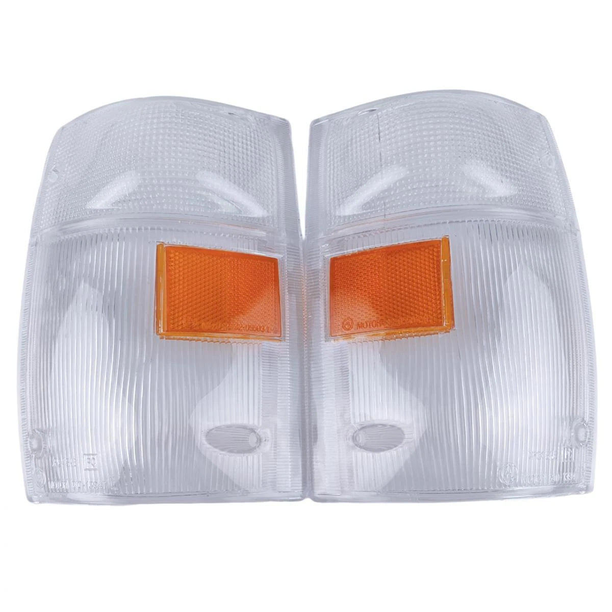 Pair Signal Corner Light Lens White Fits Isuzu NPR NQR NKR Truck 1999-06 AU D12