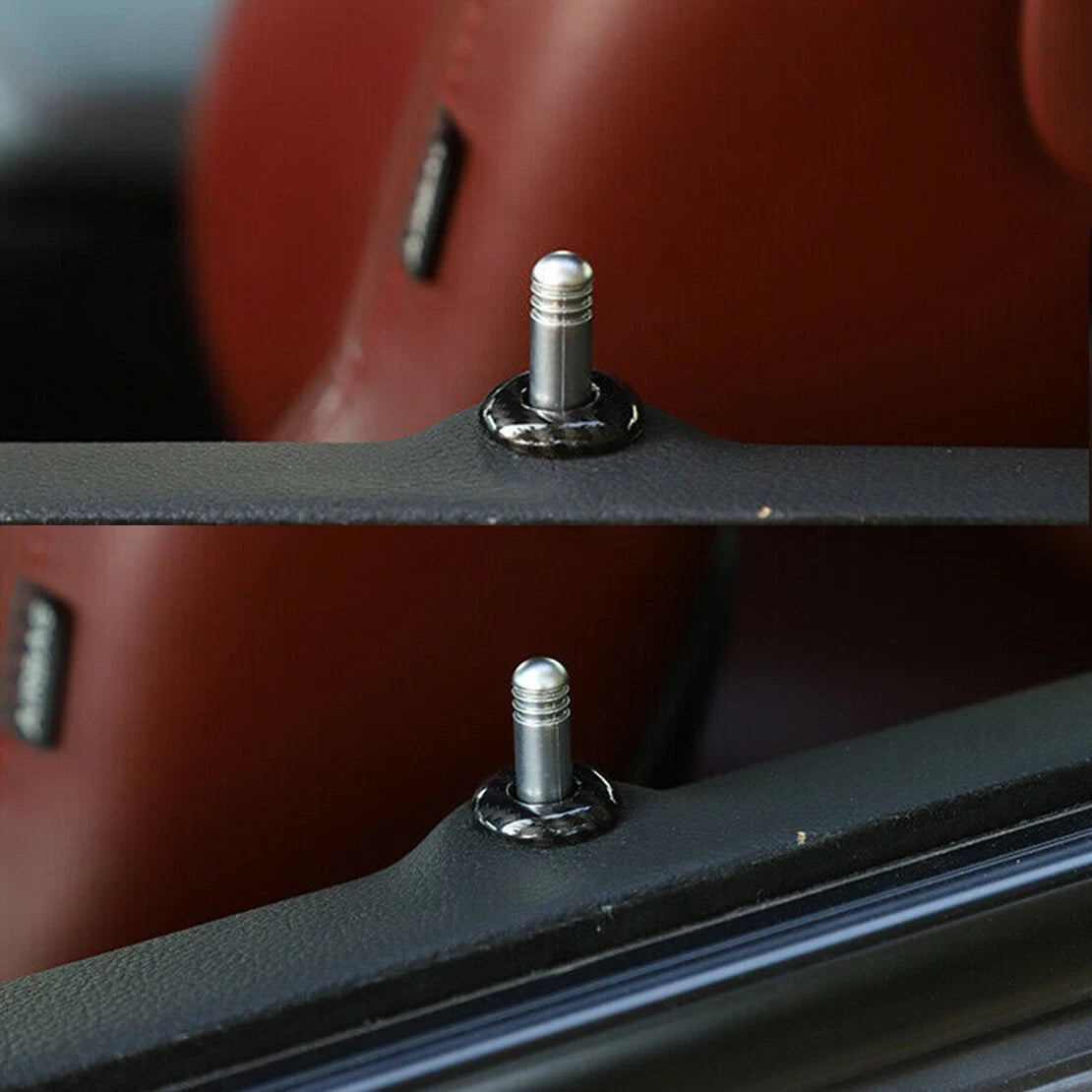 Door Lock Pin Knob Ring Covers for Dodge Challenger (2014-2020)