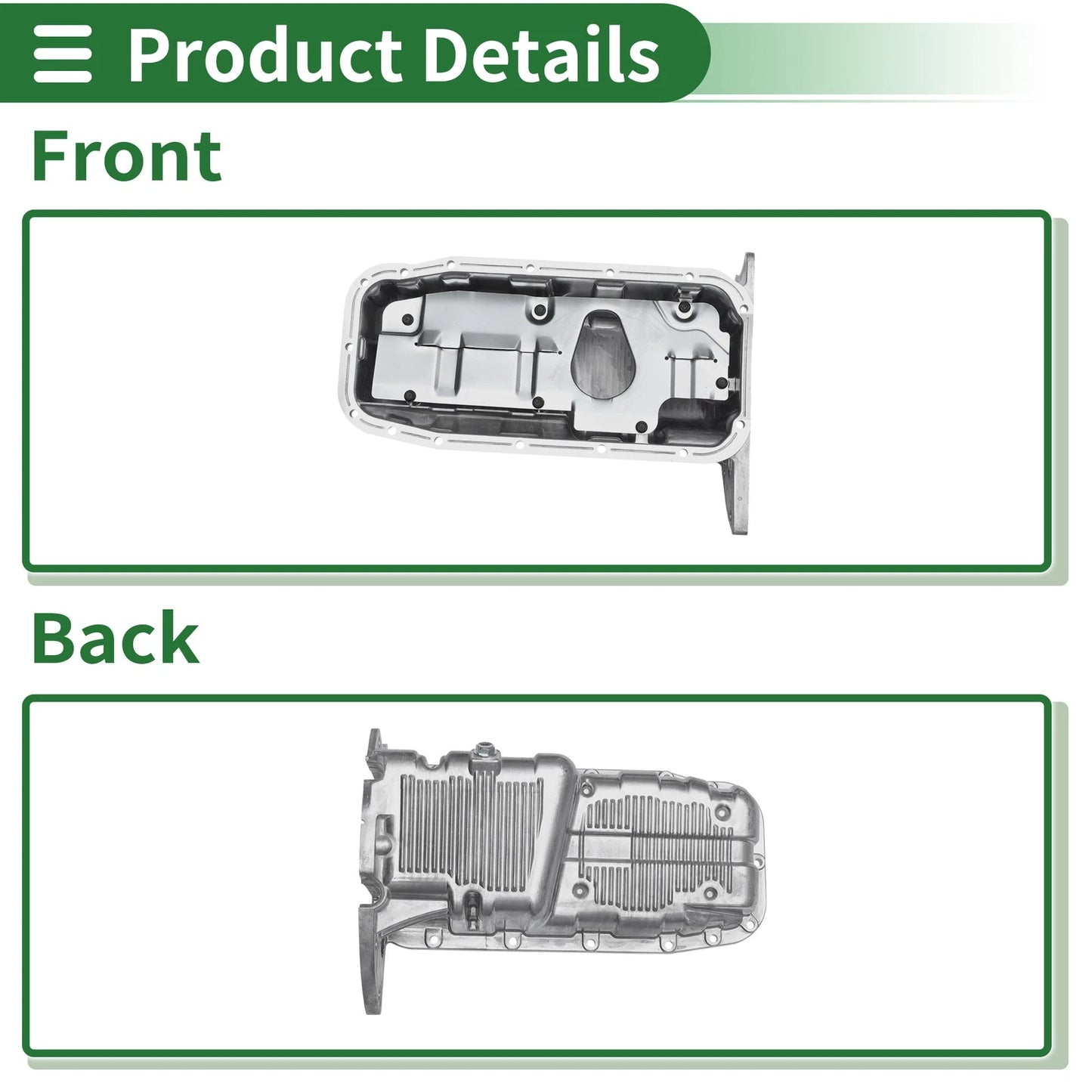Oil Pan Aluminum for Chevrolet Aveo (2004 - 2008)