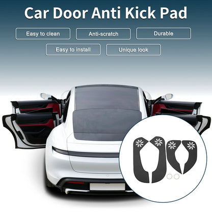 Kia Rio Door Anti Kick Pad Sticker Protector Black 2011-2015 1 Set