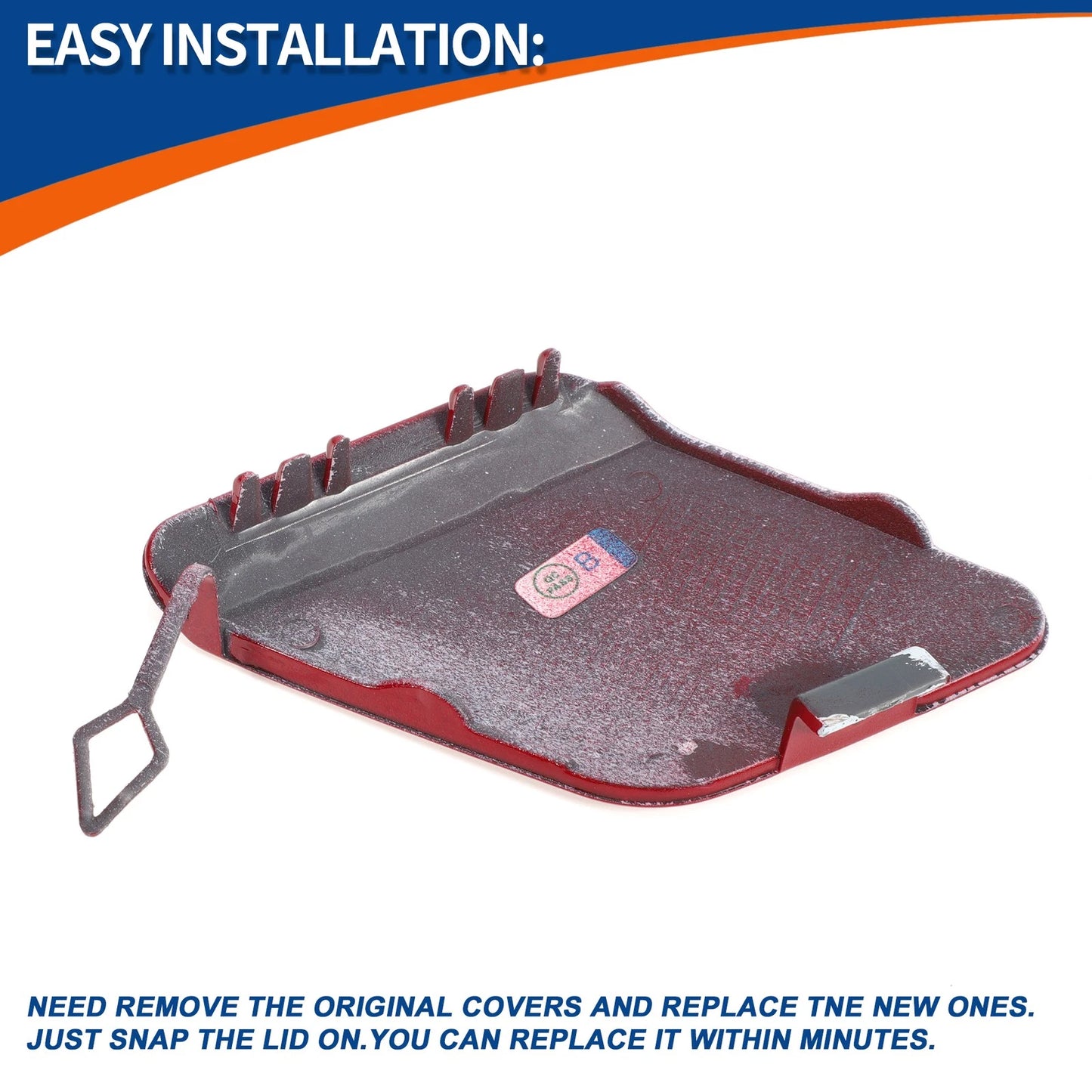 Rear Tow Hook Cover for BMW 1 Series F20 (2012-2019) - Crimson Red