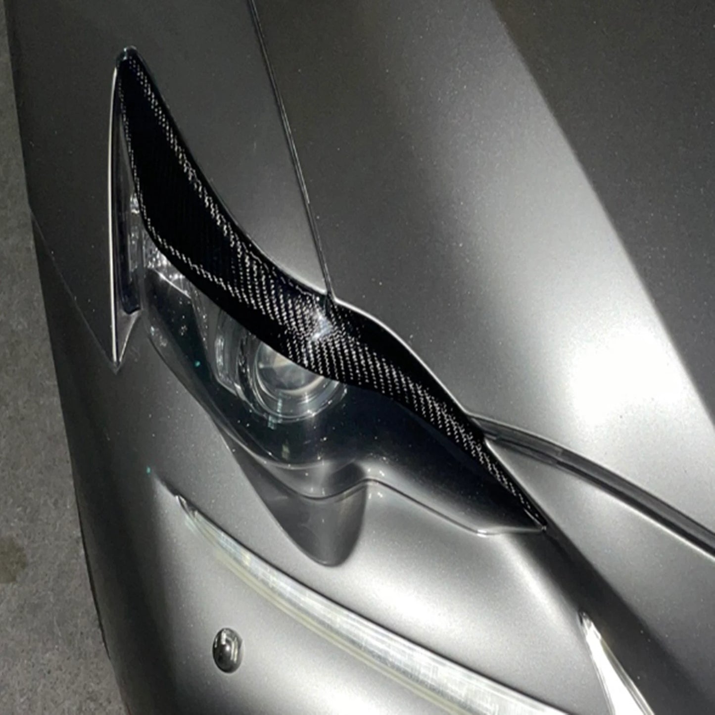 Black Headlight Eyelid Covers for Lexus IS300 (2013-2016)
