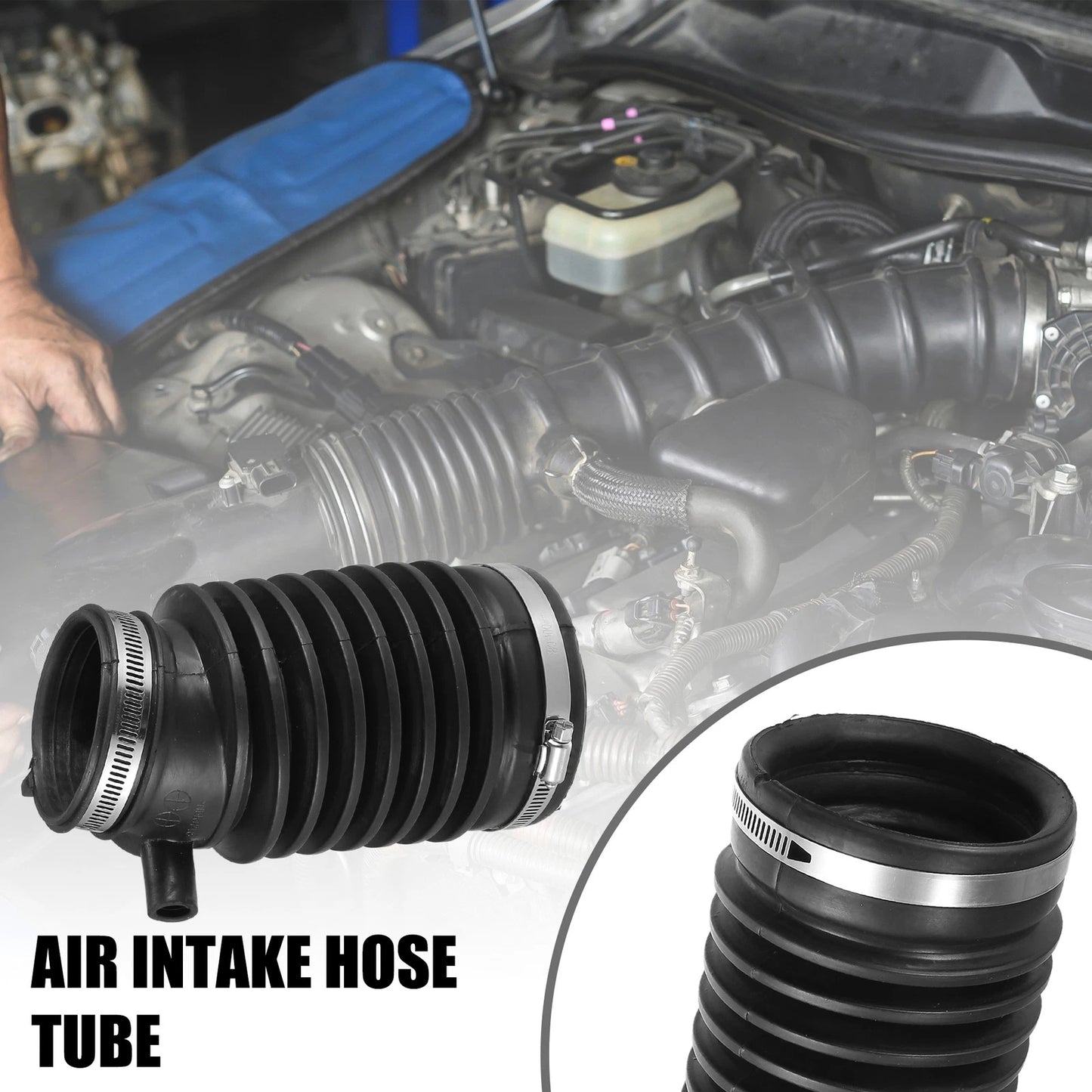 Air Cleaner Intake Hose Tube with Clamps for Acura TL (2004 - 2006)