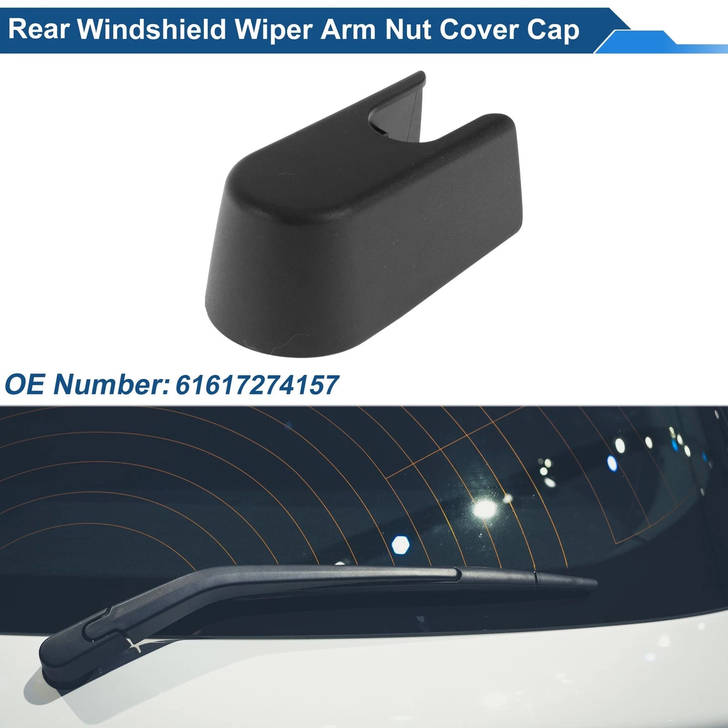 Rear Windshield Wiper Arm Nut Cover for BMW 1 Series F20 F21 (2011-2019)