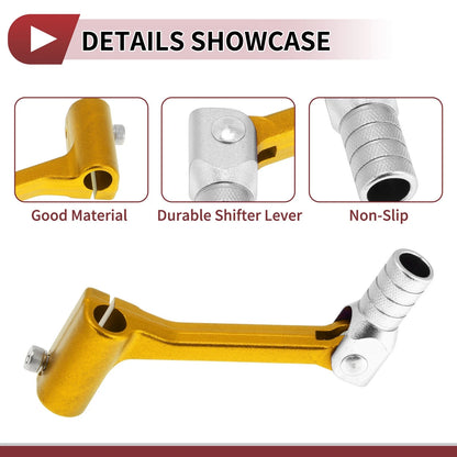 Folding Gear Shifter Lever for Bosuer Cheetah Gold Tone Silver Tone