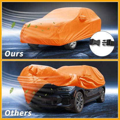 Car Cover for BMW X5 Orange Cotton with Zipper