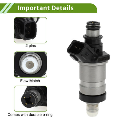 Fuel Injector for Honda Civic EX 1.6 (1999-2000) 1 Pc Black
