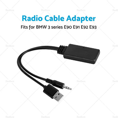 Bluetooth AUX Cable Adapter for BMW E90 E91 E92 (2006-2013)