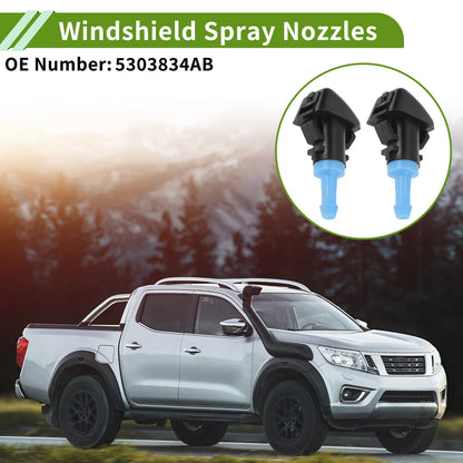 Windshield Washer Nozzle with Hose Connector for Jeep (2007-2018)