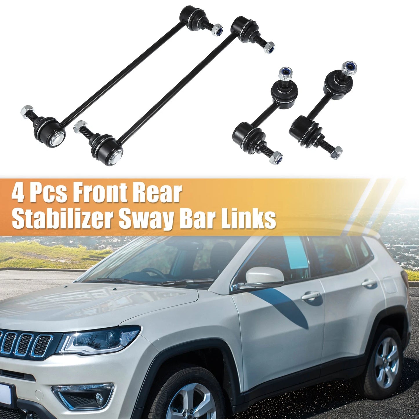 4 x Front Rear Sway Bar Links for Chrysler Sebring/Dodge Avenger (2007 - 2008)