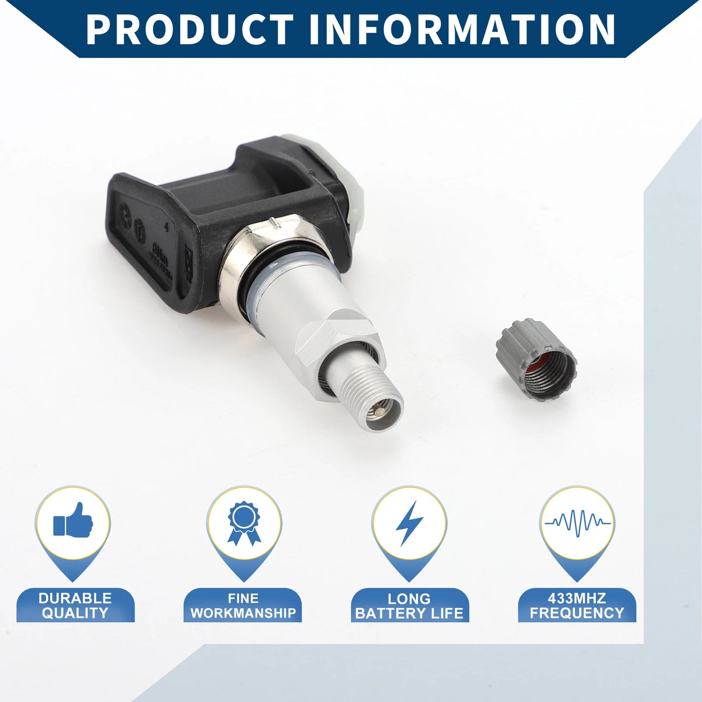 Tire Pressure Sensor for Mercedes-Benz C300 (2022-2024) 1 x 433MHz