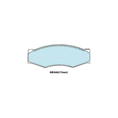 Front Disc Brake Pad Set Nissan Pathfinder D21 2.4L Z24 (1986 - 1991)