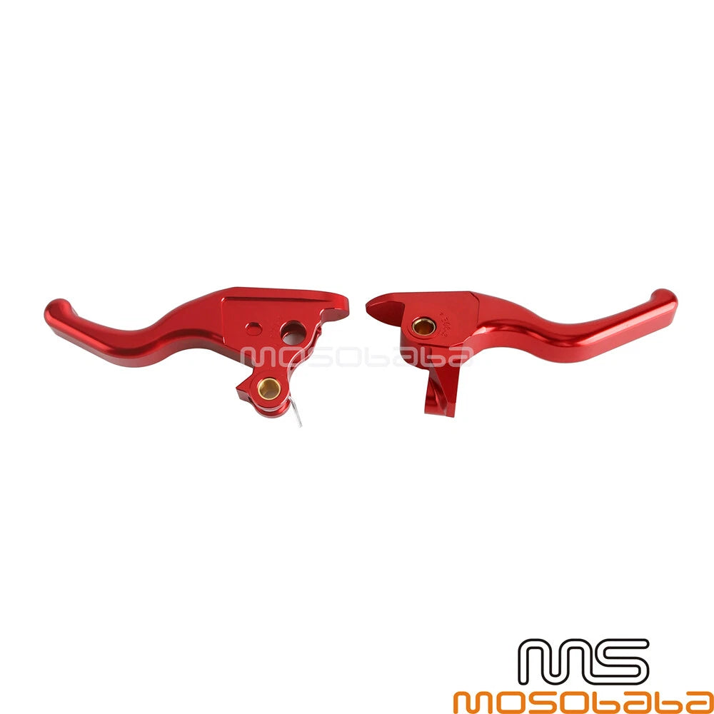 Red Hand Brake Clutch Levers for Harley Tri-Glide CVO/SE FLHTCUTG (2009-2023)