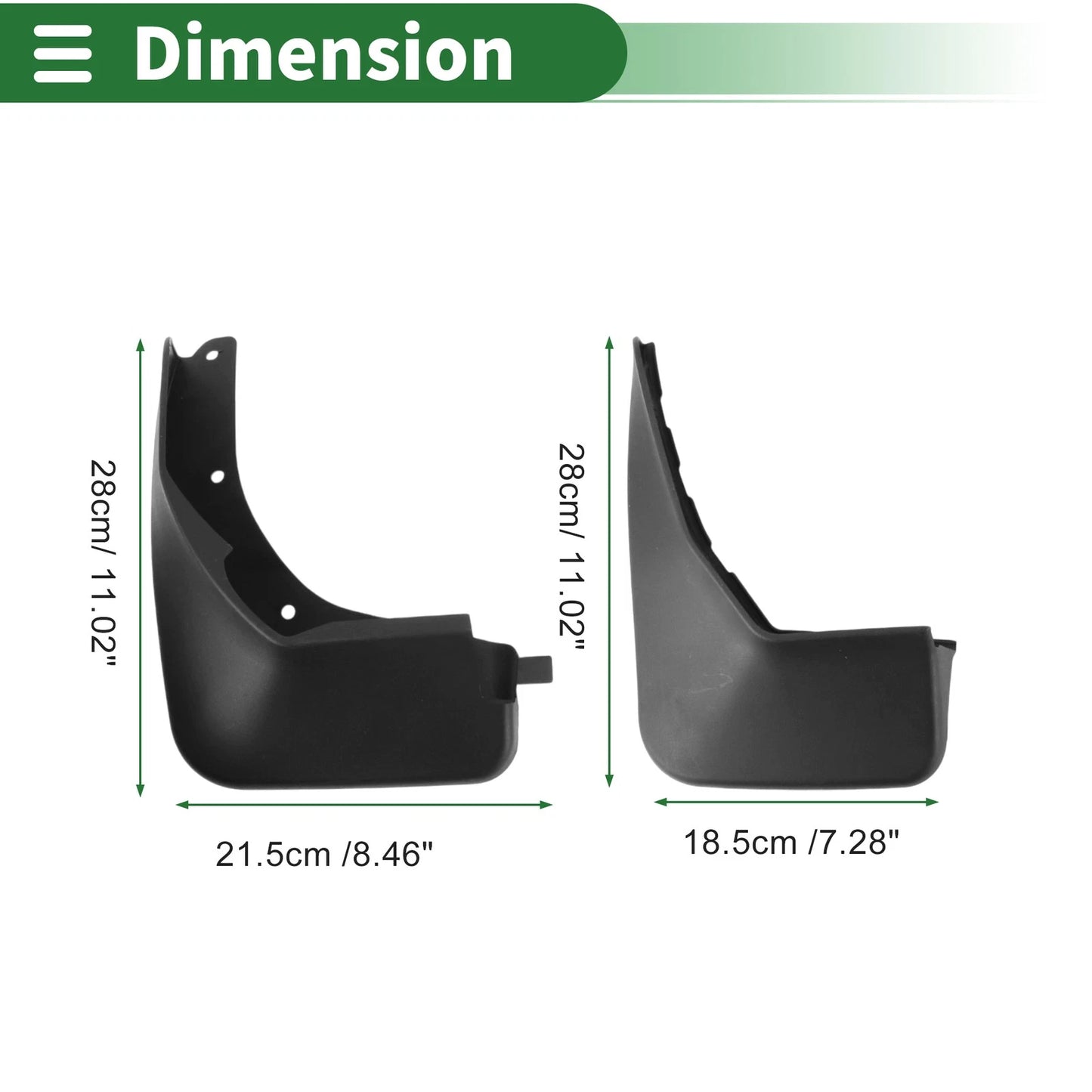 Mud Flaps Splash Guards for Ford Fiesta 2015-2016 ( Mount Accessories)