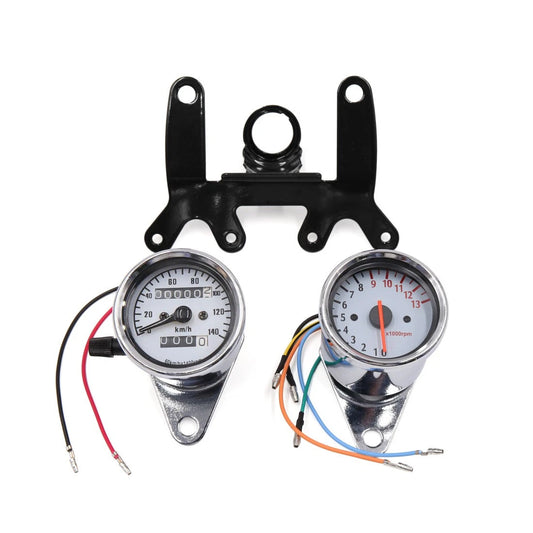 Shell Tachometer Speedometer Odometer Gauge Set for Motorcycle