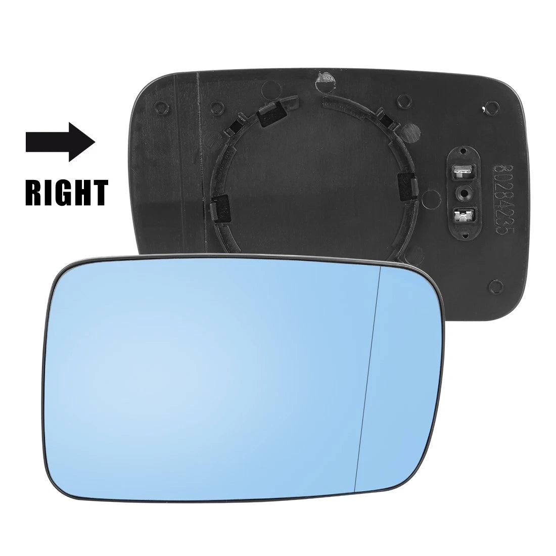 Heated Mirror Glass with Backing Plate Passenger Side RH for BMW 745i (2002-2005)