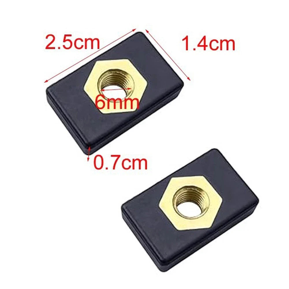 Boat Slide Track Nut Block M6 Screw for Kayak/Canoe - 8PCS