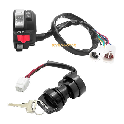 Handlebar Start/Stop & Ignition Key Switch for Yamaha YFZ 450 (2006–2013)