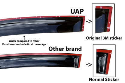 Weather shield Window visor for Ford Ranger (2011–2022)