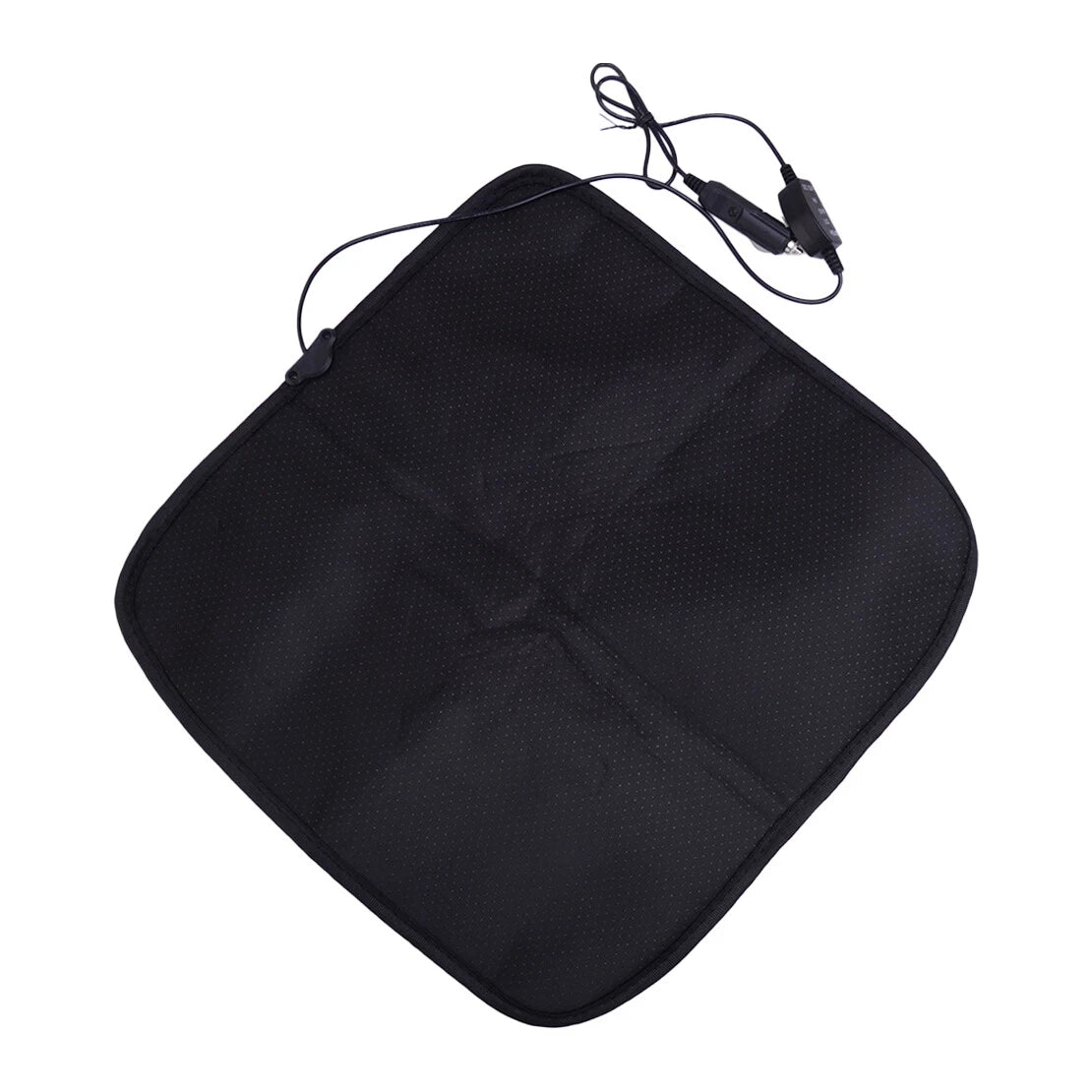 Heated Seat Cushion Cover for Car - Black (Fits Most Models)