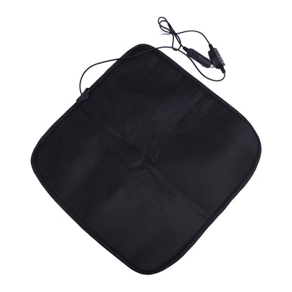 Heated Seat Cushion Cover for Car - Black (Fits Most Models)