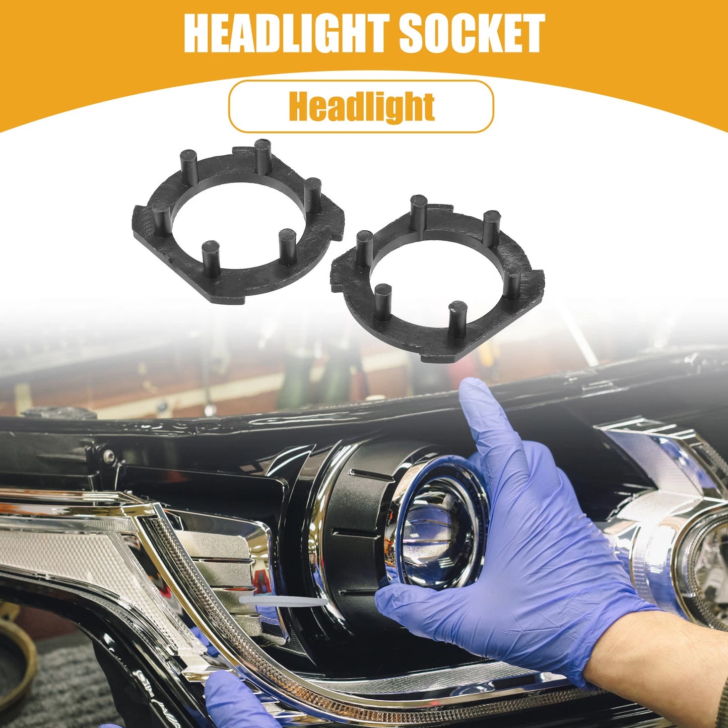 LED Headlight Bulb Retainer Socket for Mazda 3 (2004-2013)