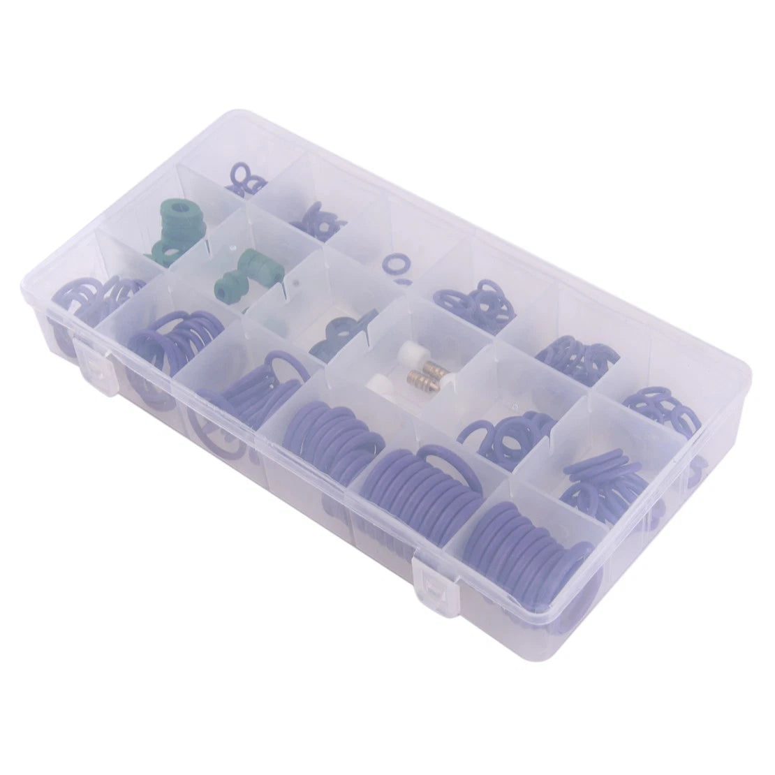 225Pcs A/C O-Ring Seal Gaskets Assortment for Car R22 (Various Sizes)