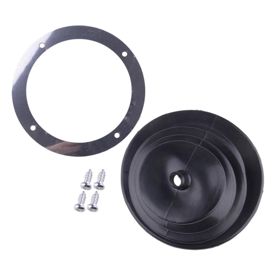 Universal Car Gear Shifter Boot & 5.25" Round Plate Ring for All Models