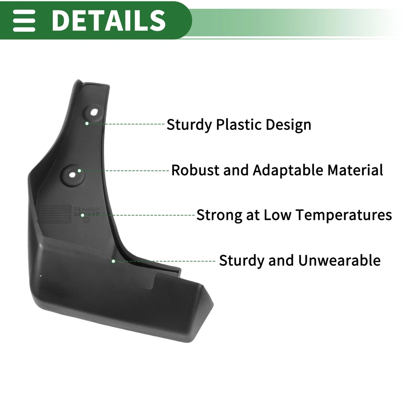 Mud Flaps Splash Guards Front & Rear for Honda Gienia (2016-2019)