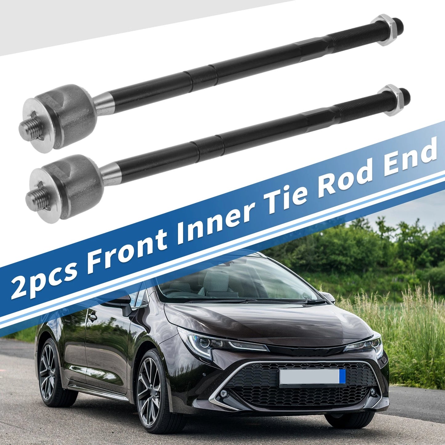 2 x Front Inner Tie Rod End Links for Toyota Matrix (2003–2008)
